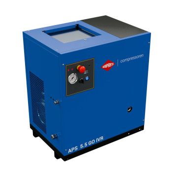 Schraubenkompressor 5.5 PS/4 kW 10 bar 498 l/min (APS 5.5 GO IVR) Schraubenkompressor 5.5 PS/4 kW 10 bar 498 l/min (APS 5.5 GO IVR)