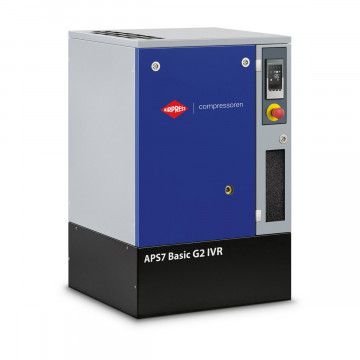 Schraubenkompressor 10 bar 7.5 PS/5.5 kW 336-756 l/min (APS 7 IVR Basic G2) Schraubenkompressor 10 bar 7.5 PS/5.5 kW 336-756 l/min (APS 7 IVR Basic G2)