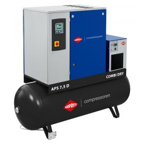 Schraubenkompressor APS 7.5D Combi Dry 8 bar 7.5 PS/5.5 kW 850 l/min 500 l