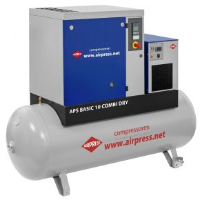 Schraubenkompressor APS 10 Basic Combi Dry 10 bar 10 PS/7.5 kW 996 l/min 500 l