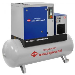 Schraubenkompressor APS 20 Basic Combi Dry 10 bar 20 PS/15 kW 1680 l/min 500 l