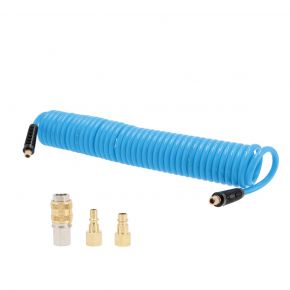 Druckluft Spiralschlauch 10m 8x12mm 1/4" 12 bar PU