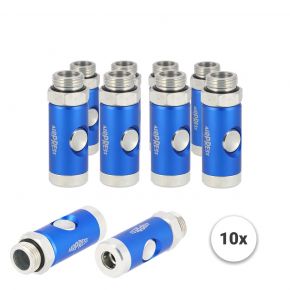 Druckknopf-Sicherheitskupplung Euro 1/2" Außengewinde 10 Stück
