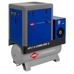 Schraubenkompressor APS 7.5 Combi Dry X 10 bar 7.5 PS/5.5 kW 690 l/min 200 l