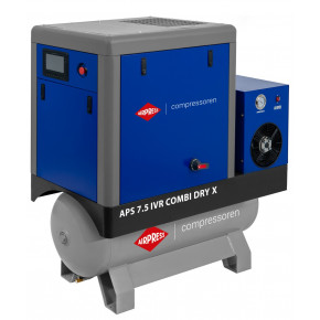 Schraubenkompressor APS 7.5 IVR Combi Dry X 10 bar 7.5 PS/5.5 kW 170-760 l/min 200 l