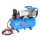 24V Flüsterkompressor ölfrei DC 24-225/15 10 bar 0.75 PS/0.55 kW 180 l/min 15 l