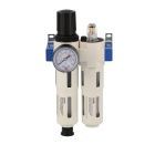 Wartungseinheit Öl-/Wasserabscheider Druckminderer und Öler 3/8" 15 bar