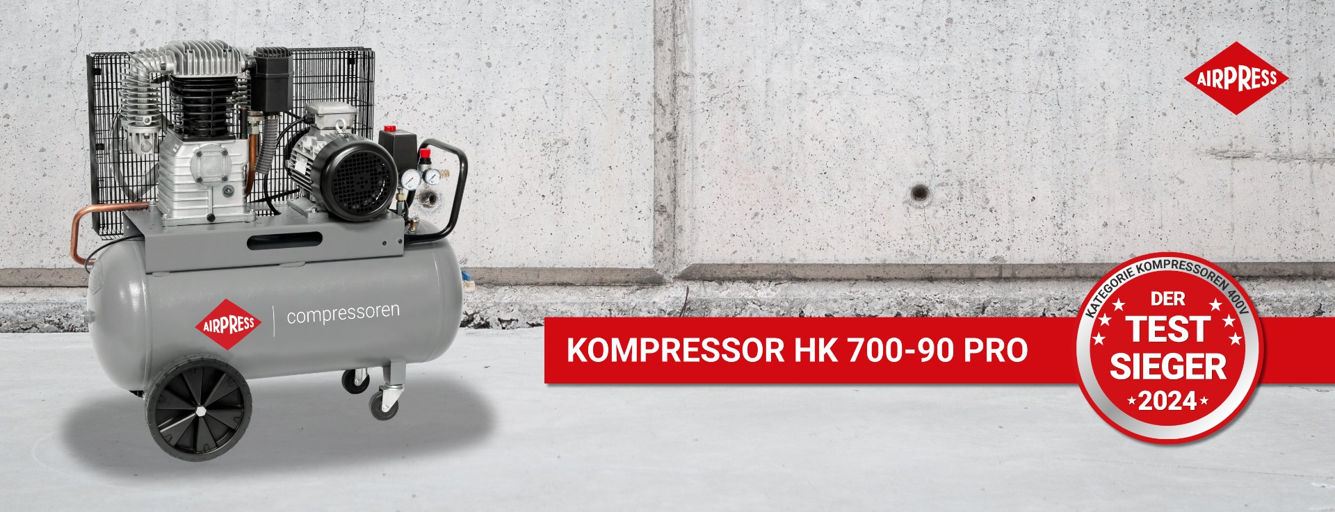 Mobiler Kompressor 50L Kessel