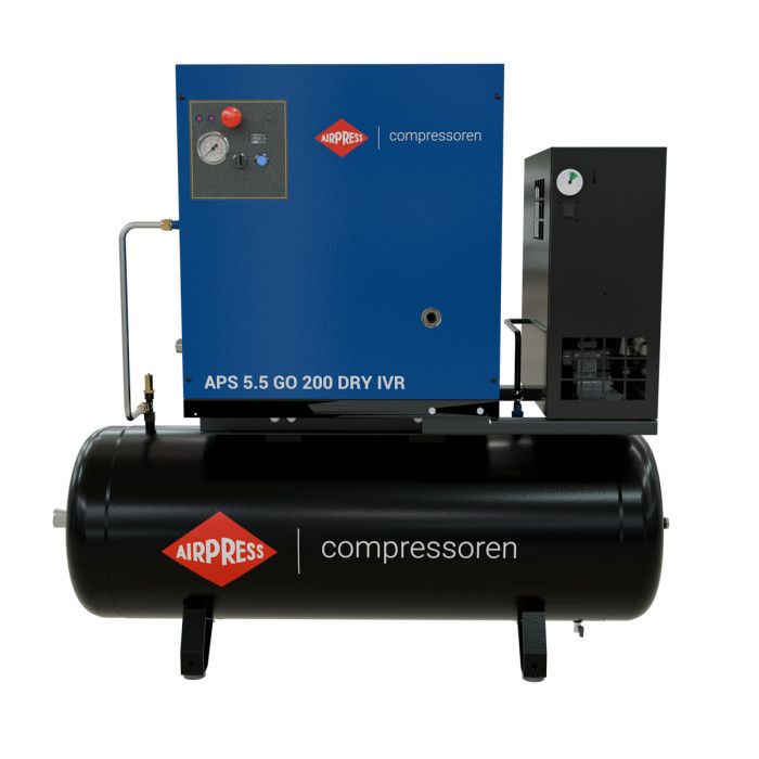 Kompresor Airpress APS 5.5 GO 200 Combi Dry IVR